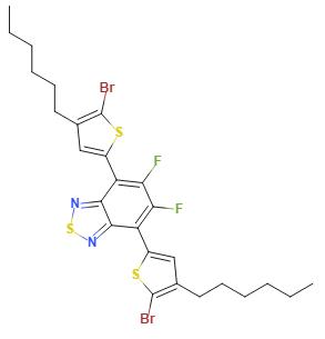 4,7-双(5-溴-4-己基噻吩-2-基)-5,6-二氟苯并[c] [1,2,5]噻二唑,4,7-Bis(5-bromo-4-hexylthiophen-2-yl)-5,6-difluorobenzo[c][1,2,5]thiadiazole