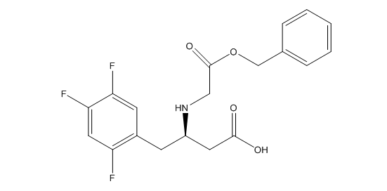 (R)-3-(苄氧羰基乙基)氨基-4-(2,4,5-三氟苯基)-丁酸,(R)-3-((2-(benzyloxy)-2-oxoethyl)amino)-4-(2,4,5-trifluorophenyl)butanoic acid