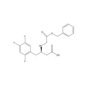 (R)-3-(苄氧羰基乙基)氨基-4-(2,4,5-三氟苯基)-丁酸,(R)-3-((2-(benzyloxy)-2-oxoethyl)amino)-4-(2,4,5-trifluorophenyl)butanoic acid