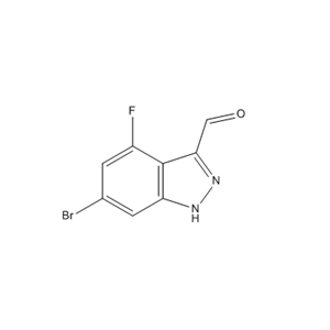 6-溴-4-氟-(1H)-吲唑-3-甲醛,6-bromo-4-fluoro-1H-indazole-3-carbaldehyde