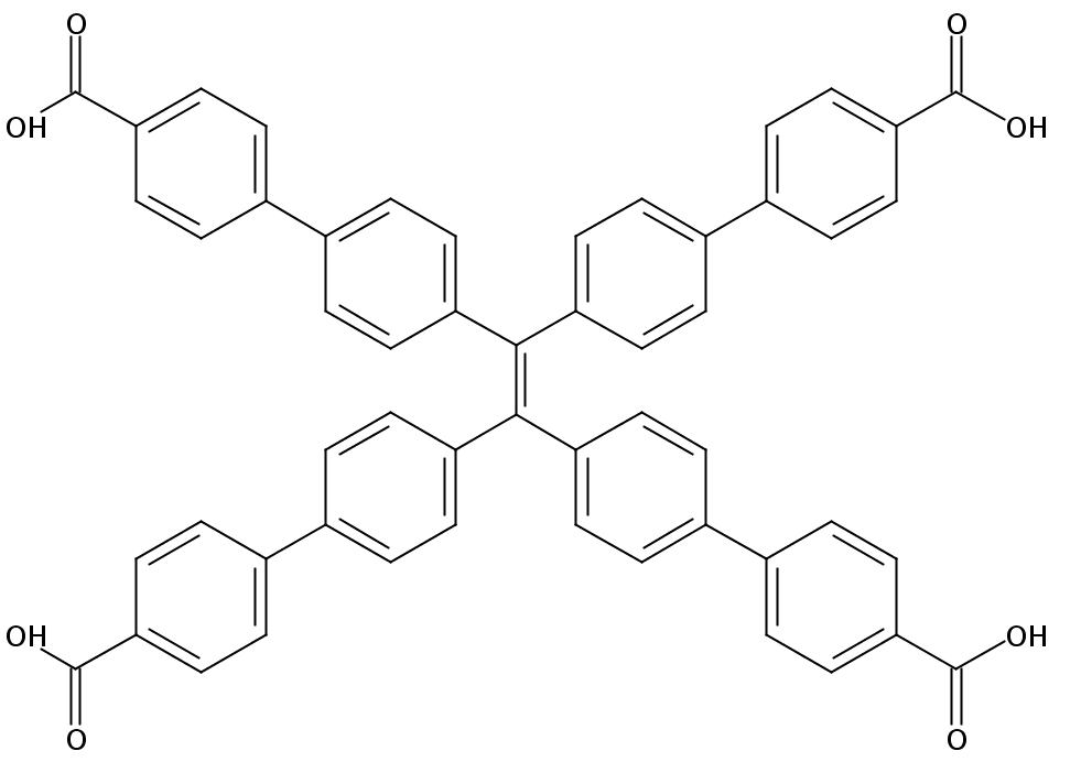 四[4-(4'-羧基苯基)苯基]乙烯,4',4'',4''',4''''-(ethene-1,1,2,2-tetrayl)tetrabiphenyl-4-carboxylic acid