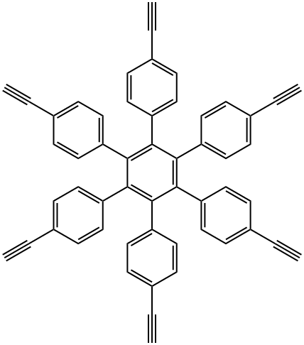 1,2,3,4,5,6-六烷基[4-乙炔基苯基]苯,1,2,3,4,5,6-hexakis[4-ethinylphenyl]benzene