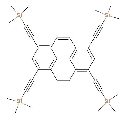 1,3,6,8-四(三甲基硅基乙炔基)芘,1,3,6,8-tetrakis(trimethylsilanylethynyl)pyrene