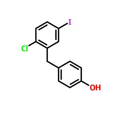 4-(5-碘-2-氯苄基)苯酚,4-(2-chloro-5-iodobenzyl)phenol