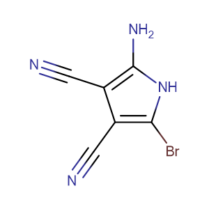 2-氨基-5-溴-1H-吡咯-3,4-二甲腈,1H-Pyrrole-3,4-dicarbonitrile, 2-amino-5-bromo-
