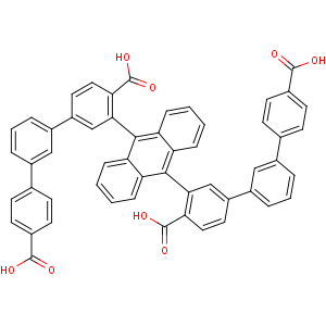 5'，5''''-（蒽-9,10-二基）双（（[[1,1'：3'，1''-三联苯] -4,4''-二羧酸））,5',5''''-(anthracene-9,10-diyl)bis(([1,1':3',1''-terphenyl]-4,4''-dicarboxylic acid))