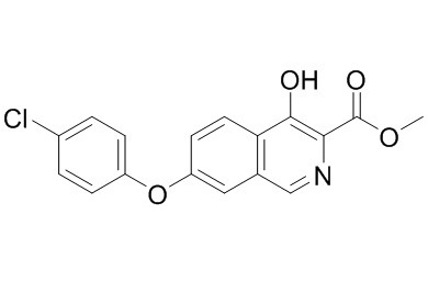 7-(4-氯苯氧基)-4-羟基异喹啉-3-羧酸甲酯,methyl 7-(4-chlorophenoxy)-4-hydroxyisoquinoline-3-carboxylate