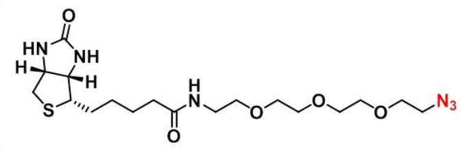 N-[2-[2-[2-(2-叠氮乙氧基)乙氧基]乙氧基]乙基]生物素胺,5-[(3aS,4S,6aR)-2-oxo-1,3,3a,4,6,6a-hexahydrothieno[3,4-d]imidazol-4-yl]-N-[2-[2-[2-(2-azidoethoxy)ethoxy]ethoxy]ethyl]pentanamide