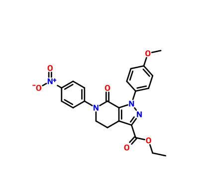 4,5,6,7-四氢-1-(4-甲氧基苯基)-6-(4-硝基苯基)-7-氧代-1H-吡唑并[3,4-C]吡啶-3-羧酸乙酯,4,5,6,7-Tetrahydro-1-(4-methoxyphenyl)-6-(4-nitrophenyl)-7-oxo-1H-pyrazolo[3,4-c]pyridine-3-carboxylic acid ethyl ester