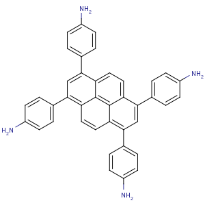 1,3,6,8-四-(对胺基苯基)-芘,4,4',4'',4'''-(pyrene-1,3,6,8-tetrayl)tetrabe