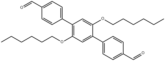 2',5'-双(己氧基)-[1,1':4',1''-三联苯] -4,4''-二甲醛,2',5'-bis(hexyloxy)-[1,1':4',1''-terphenyl]-4,4''-dicarbaldehyde