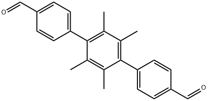 2',3',5',6'-四甲基-[1,1':4',1''-三联苯]-4,4''-二甲醛,4-[4-(4-formylphenyl)-2,3,5,6-tetramethylphenyl]benzaldehyde