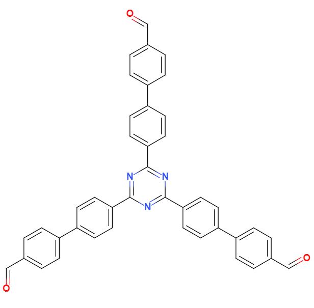 4',4''',4'''''-(1,3,5-三嗪-2,4,6-三基)三(([1,1'-联苯]-4-甲醛)),4',4''',4'''''-(1,3,5-triazine-2,4,6-triyl)tris(([1,1'-biphenyl]-4-carbaldehyde))