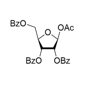 1-乙酰基-三-苄氧基-罗伯糖,[(2R,3R,4R)-5-acetyloxy-3,4-dibenzoyloxyoxolan-2-yl]methyl benzoate