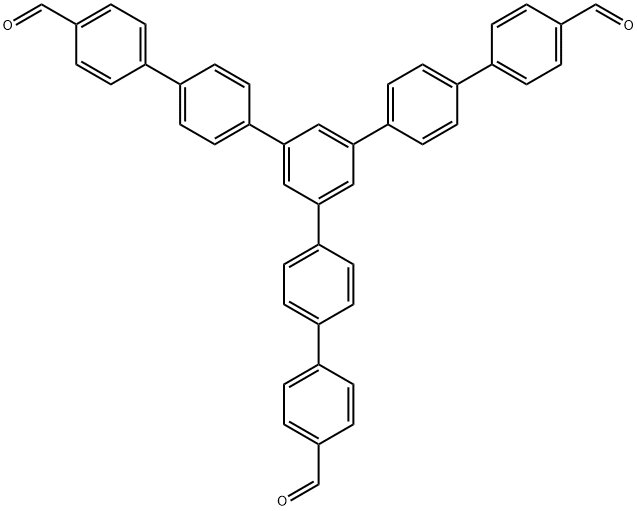 1,3,5-三(4'-醛基[1,1'-联苯]-4-基)苯,4-[4-[3,5-bis[4-(4-formylphenyl)phenyl]phenyl]phenyl]benzoic acid