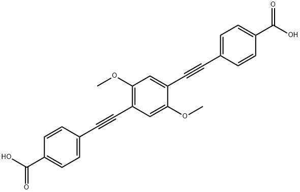 4,4-[(2,5-二甲氧基-1,4-亚苯基)二-2,1-乙炔二基]双-苯甲酸,4,4’-[(2,5-dimethoxy-1,4-phenylene)di-2,1-ethynediyl]bis-Benzoicacid