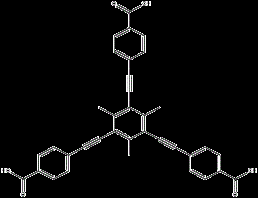 4-{2-{3,5-bis[2-(4-carboxyphenyl)-1-ethynyl]-2,4,6-trimethylphenyl}-1-ethynyl}benzoic acid