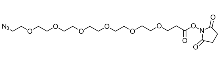 Azido-PEG6-NHS ester,叠氮-六聚乙二醇-琥珀酰亚胺酯,Azido-PEG6-NHS ester,N3-PEG6-NHS