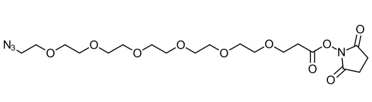 Azido-PEG6-NHS ester,疊氮-六聚乙二醇-琥珀酰亞胺酯,Azido-PEG6-NHS ester,N3-PEG6-NHS