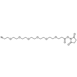 Azido-PEG6-NHS ester,叠氮-六聚乙二醇-琥珀酰亚胺酯,Azido-PEG6-NHS ester,N3-PEG6-NHS