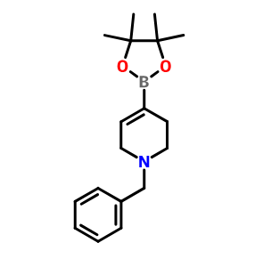 1-苄基-4-(4,4,5,5-四甲基-1,3,2-二氧硼戊烷-2-基)-1,2,3,6-四氢吡啶,1-Benzyl-4-(4,4,5,5-tetramethyl-1,3,2-dioxaborolan-2-yl)-1,2,3,6-tetrahydropyridine