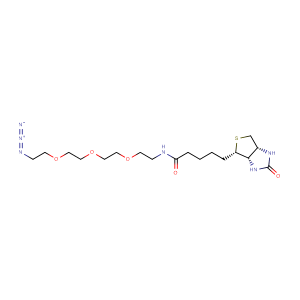 N-[2-[2-[2-(2-叠氮乙氧基)乙氧基]乙氧基]乙基]生物素胺,Biotin-PEG3-N3
