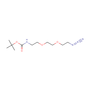 叠氮-三聚乙二醇-叔丁氧羰基,Azido-PEG2-NHBoc