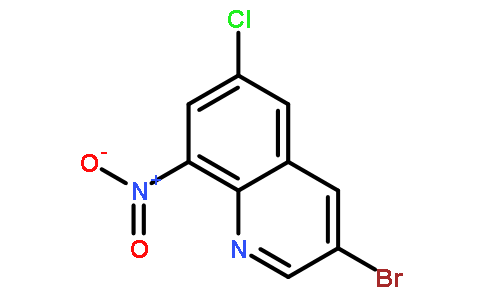 3-溴-6-氯-8-硝基喹啉,3-bromo-6-chloro-8-nitroquinoline