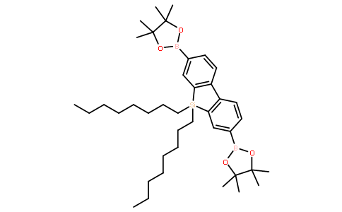 9,9-二辛基-9H-9-硅杂芴-2,7-双(硼酸频哪醇酯),9,9-Dioctyl-2,7-bis(4,4,5,5-tetramethyl-1,3,2-dioxaborolan-2-yl)-9H-9-silafluorene