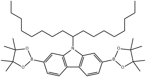 9-(1-辛基壬基)咔唑-2,7-雙(硼酸頻哪醇酯),9-(1-Octylnonyl)-2,7-bis(4,4,5,5-tetramethyl-1,3,2-dioxaborolan-2-yl)-9H-carbazole