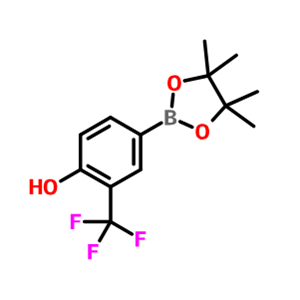 4-(4,4,5,5-四甲基-1,3,2-二氧杂硼烷-2-基)-2-(三氟甲基)苯酚,4-(4,4,5,5-Tetramethyl-1,3,2-dioxaborolan-2-yl)-2-(trifluoromethyl)phenol