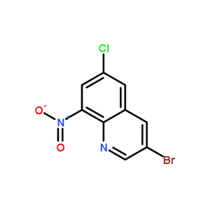 3-溴-6-氯-8-硝基喹啉