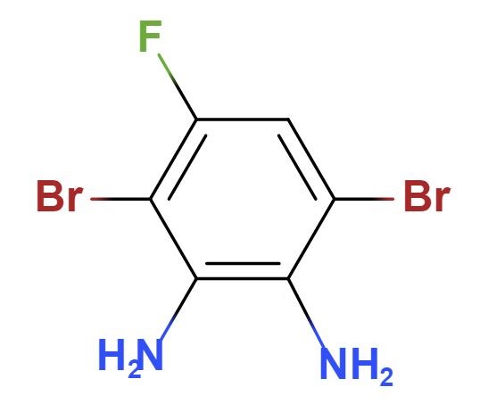 3,6-二溴-4-氟苯-1,2-二胺,3,6-dibromo-4-fluorobenzene-1,2-diamine