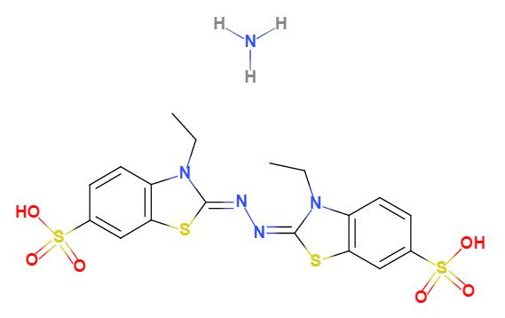 2,2'-联氮双(3-乙基苯并噻唑啉-6-磺酸)二铵盐,Diammonium 2,2'-azino-bis(3-ethylbenzothiazoline-6-sulfonate)