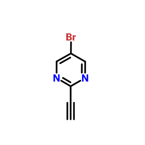 5-溴-2-乙炔基嘧啶,5-Bromo-2-ethynylpyrimidine