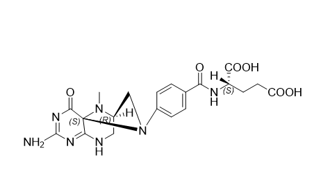 叶酸杂质08,(4-((4aS,7R)-2-amino-10-methyl-4-oxo-6,7,8,9-tetrahydro-4a,7- epiminopyrimido[4,5-b][1,4]diazepin-5(4H)-yl)benzoyl)-L-glutamic acid