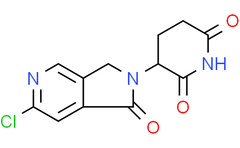 3-(6-chloro-1-oxo-1,3-dihydro-2H-pyrrolo[3,4-c]pyridin-2-yl)piperidine-2,6-dione