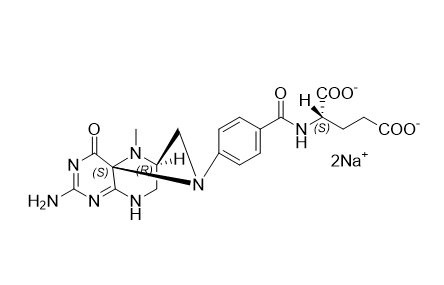 葉酸雜質(zhì)08（鈉鹽）,N-[4-(2-amino-10-methyl-4-oxo-6,7,8,9-tetrahydro-4a,7-cycloimino- pyrimido[4,5-b][1,4]diazepine-5(4H)-yl)benzoyl]-L-glutamate sodium salt