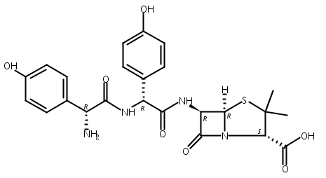 阿莫西林杂质G,(2R)-2-(4-Hydroxyphenyl)glycyl-N-[(2S,5R,6R)-2-carboxy-3,3-dimethyl-7-oxo-4-thia-1-azabicyclo[3.2.0]hept-6-yl]-(2R)-2-(4-hydroxyphenyl)glycinamide