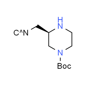 叔-丁基 (3R)-3-(氰基甲基)哌嗪-1-甲酸基酯