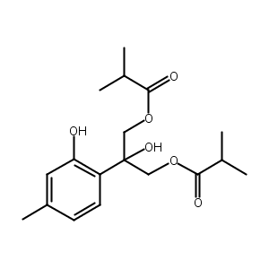8-羟基-9,10-二异丁酰氧基麝香草酚