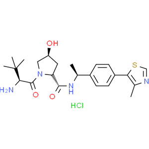 (2R,4S)-1-((S)-2-amino-3,3-dimethylbutanoyl)-4-hydroxy-N-((S)-1-(4-(4-methylthiazol-5-yl)phenyl)ethyl)pyrrolidine-2-carboxamide hydrochloride