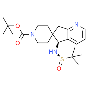 tert-butyl (S)-5-(((R)-tert-butylsulfinyl)amino)-5,7-dihydrospiro[cyclopenta[b]pyridine-6,4