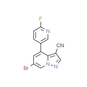 6-溴-4-(6-氟-3-吡啶)-吡唑并[1,5-A]吡啶-3-甲腈