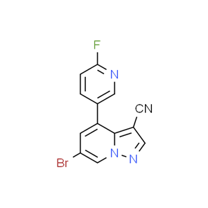 6-溴-4-(6-氟-3-吡啶)-吡唑并[1,5-A]吡啶-3-甲腈,6-Bromo-4-(6-fluoro-3-pyridinyl)-pyrazolo[1,5-a]pyridine-3-carbonitrile