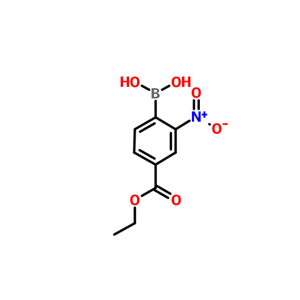 4-乙氧基甲酰-2-硝基苯硼酸