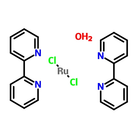 顺-双(2,2-二吡啶)二氯化钌(II) 水合物,cis-Bis(2,2‘-bipyridine)dichlororuthenium(II) hydrate