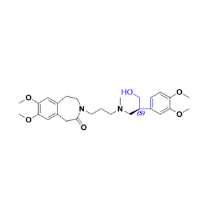 伊伐布雷定杂质31,(S)-3-(3-((2-(3,4-dimethoxyphenyl)-3-hydroxypropyl)(methyl)amino) propyl)-7,8-dimethoxy-1,3,4,5-tetrahydro-2H-benzo[d]azepin-2-one