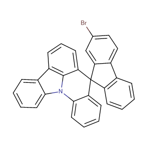 2-溴螺[芴-9,8'-吲哚[3,2,1-DE]吖啶],2-bromosprio[fluorene-9,8'-indolo[3,2,1-de]acridine]