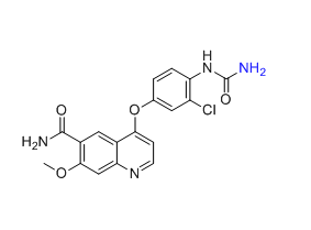 仑伐替尼杂质05,4-(3-chloro-4-ureidophenoxy)-7-methoxyquinoline-6-carboxamide